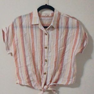 Thread & Supply striped linen shirt